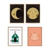 Kate & Laurel All Things Decor (Set of 2) 18" x 24" Sylvie Moon Print and Sun Print Framed Canvas Set Gold : Astronomical Theme - 4 of 4