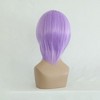 Unique Bargains Women's Halloween Shoulder Length Wigs with Wig Cap 14" Purple - image 4 of 4