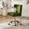 Puvis Upholstered Task Desk Chair Adjustable Swivel Home Office Chair  | Karat Home - 3 of 4