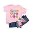 The Juniper Shop Colorful Smiley Face Distressed Youth Short Sleeve Tee - image 2 of 2