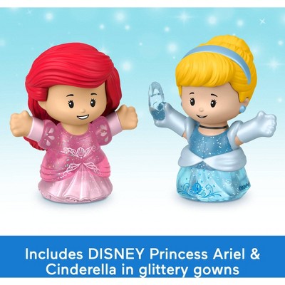 Детские куклы Little People Fisher-Price Little People DISNEY Princess Shimmer & Glow Dress Shop Toddler Playset & 2 Figures — фото 5