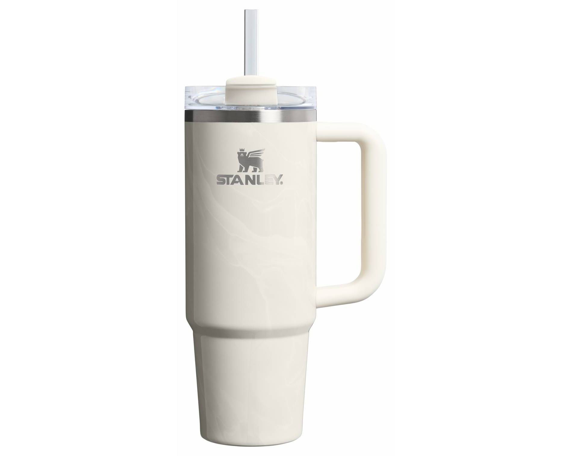 Stanley 30 oz Stainless Steel H2.0 Flowstate Quencher Tumbler Calcite Calacatta