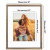 Americanflat 16x20 Vintage Picture Frame with Mat and Beaded Accents and Plexiglass Front Cover - 2 of 4