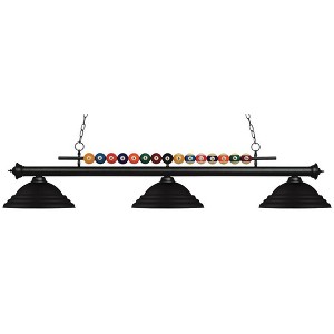Z-Lite Shark 3 - Light Island Pendant Light in  Matte Black - 1 of 1