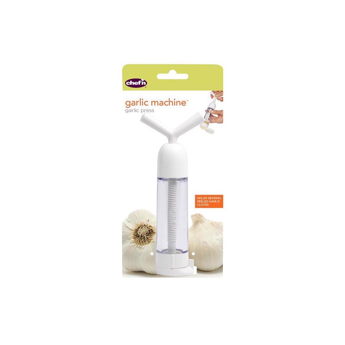 Chef'n White Plastic Garlic Machine