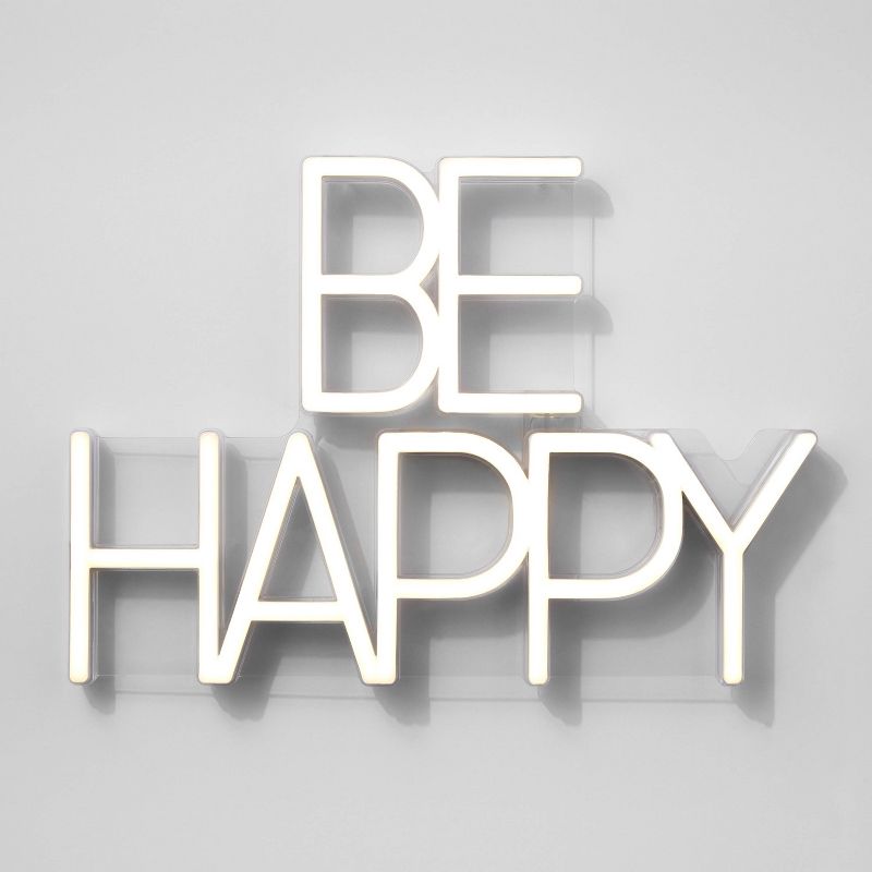 Neon Wall Sign White - Room Essentials™, 3 of 11