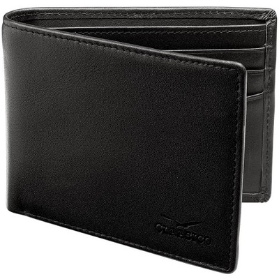 Men's Genuine Leather Slim Bifold RFID Wallet