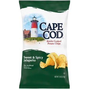 Cape Cod Potato Chips Sweet & Spicy Jalapeno Kettle Chips - 7.5oz - 1 of 4