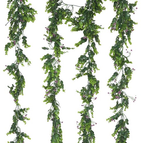 Unique Bargains Home Artificial Green Vines Plants Hanging 72" 4 Pcs - image 1 of 4