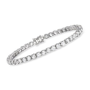 Ross-Simons 15.00-14.00 ct. t.w. White Topaz Tennis Bracelet in Sterling Silver - 1 of 3