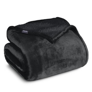 Faux Shearling Fleece Blanket by Bare Home - 1 of 4