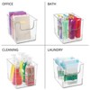 mDesign Plastic Bathroom Storage Organizer Bin with Open Front - 4 of 4
