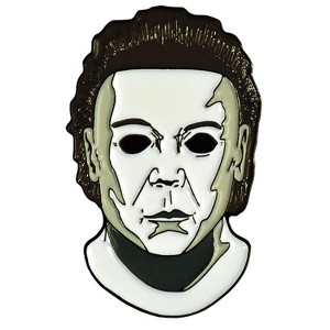 Trick or Treat Studios Adult Halloween: Resurrection Michael Myers Mask Enamel Painted Lapel Pin - Green - 1 of 1