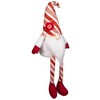 Northlight Peppermint Candy Plush Gnome with Dangling Legs Christmas Decoration - 10" - 4 of 4