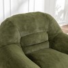 LIVAREEmlen Comfy Bean Bag Sofa with Back Support and Footstool,Faux Fur Bean Bag Chair,Stuffed Floor Sofa for Living Room,Bedroom,Apartment - 3 of 4