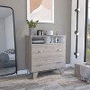 NicBex Double Drawer Dresser for Bedroom,Modern Style Drawers with Metal Handle,Dressers for Kids Room,Living Room,Entry and Hallway - 2 of 4