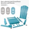 Kozyard Folding Adirondack Chair – Weather-Resistant HDPE Plastic Resin Patio Chair with Painted Finish, Perfect for Deck,or Backyard - 4 of 4