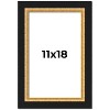 PosterPalooza | Embellished Brown Picture Frame - UV Acrylic, Foam Board Backing, Hanging Hardware - 2 of 4