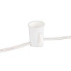 Novelty Lights 50 Feet C9/E17 Intermediate Base Christmas Stringer, Vintage Holiday Hanging Light String, 12" Spacing, SPT-1 20 Gauge Wire - 3 of 4
