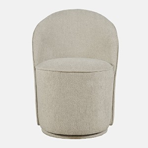 Jofran,Landon Mid-Century Modern Upholstered Swivel Dining Chair (Set of 2) - 1 of 4