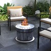 Yukimo Portable Smokeless Fire Pit - Magnesium Oxide + Stainless Steel Bonfire Stove, Includes Fireproof Mat, Black for Patio/Picnic/Camping - 2 of 4