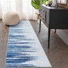 Washable Area Rugs Modern Striped Accent Rug Non Slip Geometric Floor Cover Stain Resistant Low Pile Indoor Carpet for Bedroom Living Room - 2 of 4