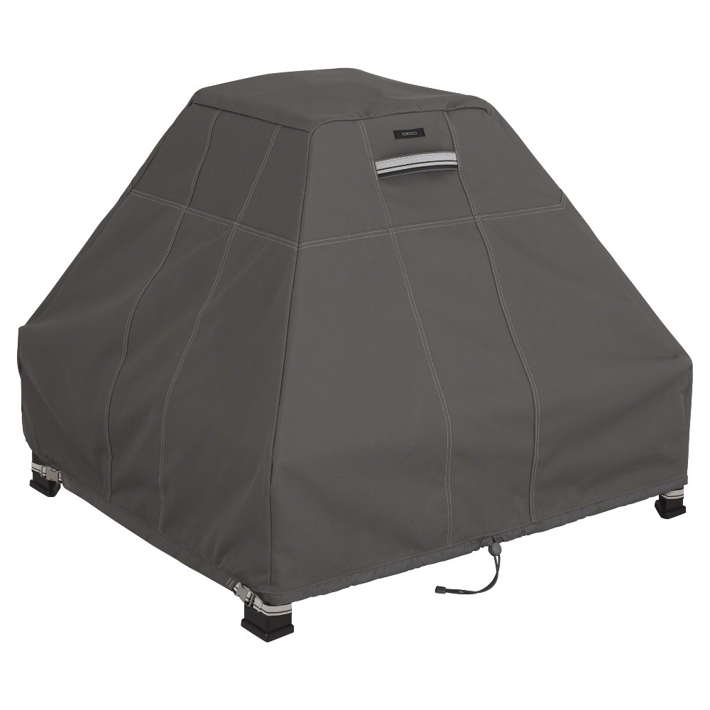 UPC 052963013351 product image for Classic Accessories Ravenna Standup Fire Pit Cover - Dark Taupe - Ravena | upcitemdb.com