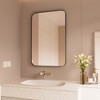 Rectangular Framed Tempered Glass Wall-Mounted Bathroom Vanity Mirror - 4 of 4