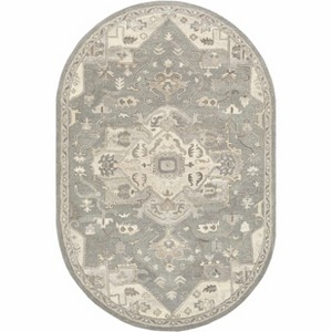 Hauteloom Oval Area Rug  Charcoal - 1 of 4