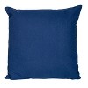 HomeRoots 18" Dark Blue Striped Cotton Throw Pillow With Texture - 4 of 4