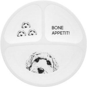 Pavilion Gift Company - Bone Appetit! - Divided Silicone Suction Plate - Dining Plates - 1 of 4
