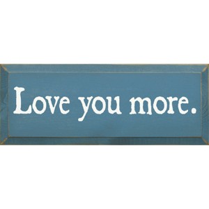 Slickblue Love You More Wooden Sign – Rustic Couple’s Wall Decor for Home, Wedding or Anniversary – 7x18, Color Options - 1 of 3