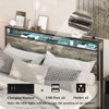 Platform Bed Frame with Headboard, Led Light & Charging Station - 4 of 4