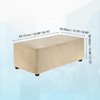 Unique Bargains Stretchy Soft Comfortable Rectangular Foot Stool Cover - 2 of 4