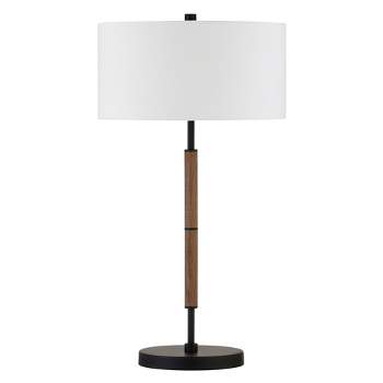 Hampton & Thyme 25" Tall 2-Light Table Lamp with Fabric Shade