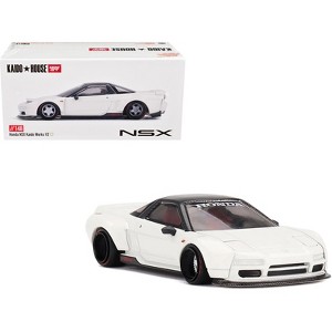 Honda NSX "Kaido Works V2" White with Black Top (Designed by Jun Imai) "Kaido House" Special 1/64 Diecast Model Car by Mini GT - 1 of 4