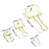 Unique Bargains Wire Hollow Out Clips Metal Prevent Tearing Pages Home Office Paper Clip 38 Pcs - 2 of 4