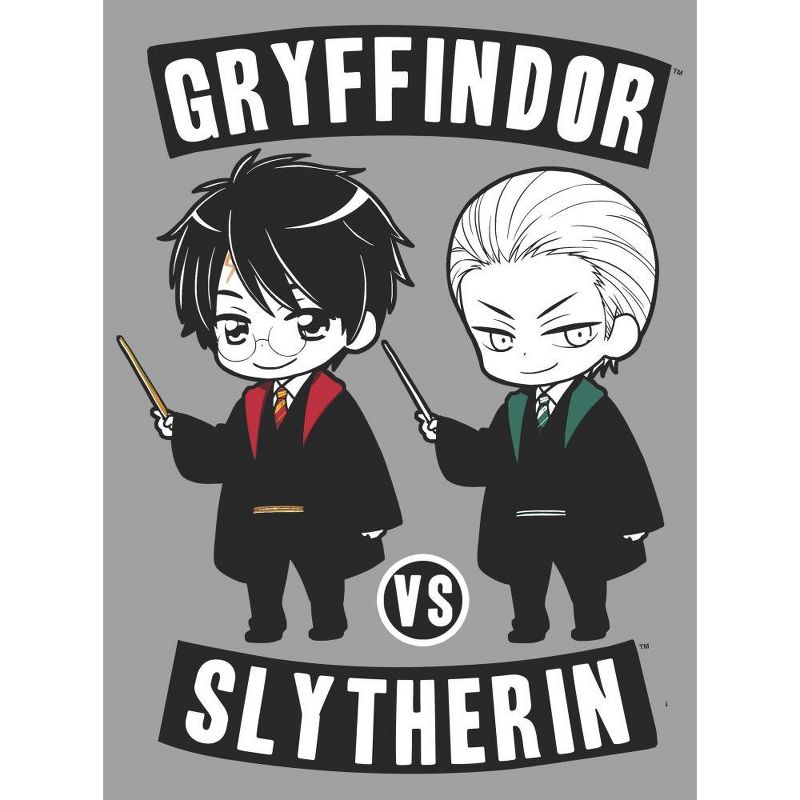 Harry Potter Gryffindor Vs Slytherin Men's Athletic Heather T-shirt, 2 of 4