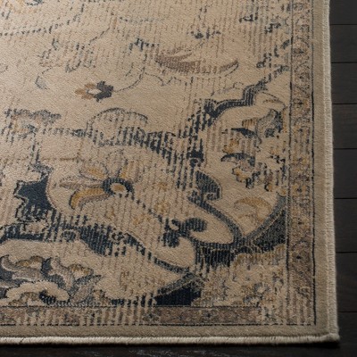 Elysian Light Blue Vintage Viscose Area Rug - 3'3" x 4'7"
