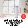 BUILT 40 Ounce Double Wall Stainless Steel Cascade Tumbler with Flip Up Straw Lid and Handle, Hot or Cold Tumbler - 4 of 4