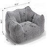 Grungis Bean Bag Chair,Beanbag Chair with Highly Resilient Foam,Adult Lounge Sofa,Large Comfy Couch for Living Room Bedroom - 3 of 4