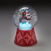 Small Animated Santa and Reindeer Snow Globe Red - Wondershop™ - image 2 of 2