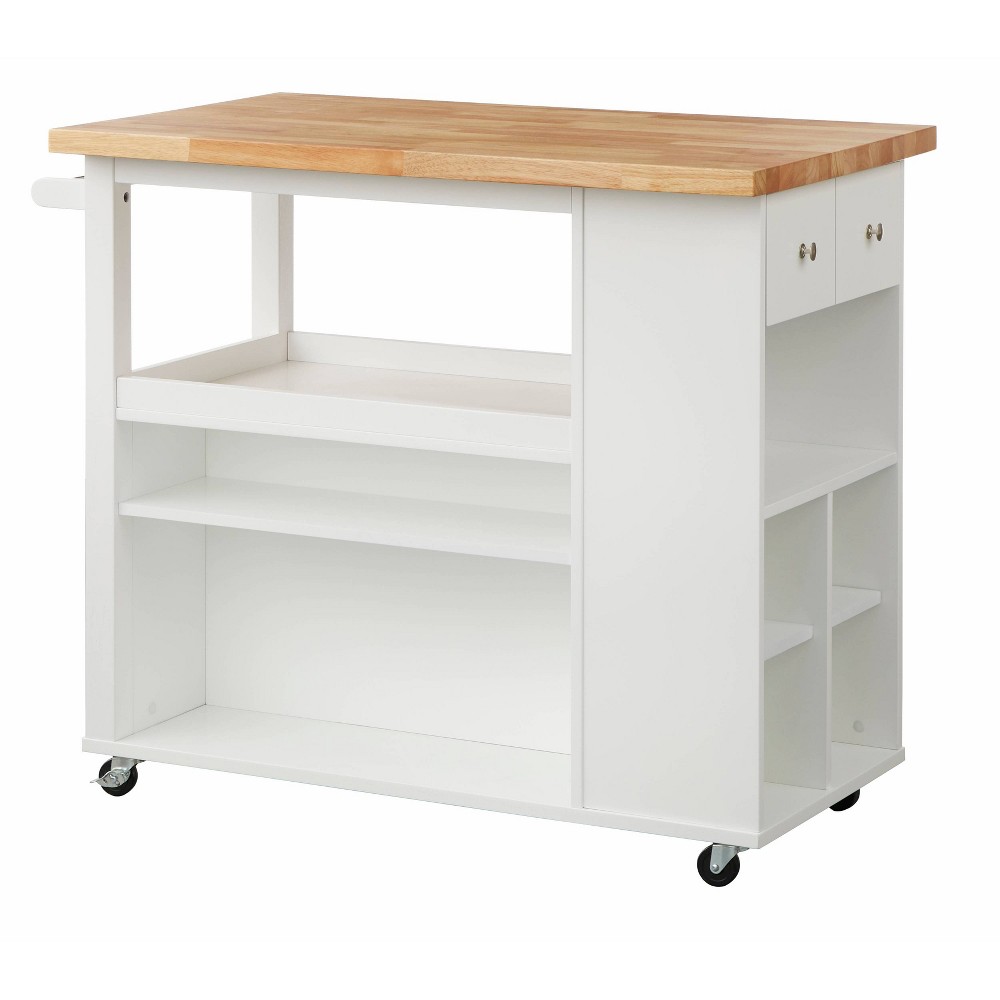 Photos - Other Furniture Boston Kitchen Cart White - angelo:HOME