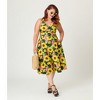Unique Vintage Women's Plus Halter Swing Dress - 3 of 4