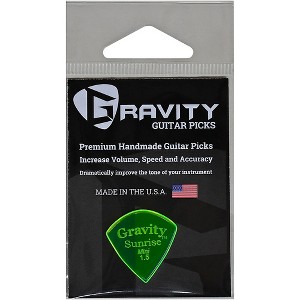 GRAVITY PICKS Sunrise Mini Polished Fluorescent Green Guitar Picks 1.5 mm - 1 of 1