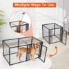 TruAIR 48" Heavy Duty Dog Crate - Escape-Proof Steel Kennel with Divider & Wheels for Large/Medium/Small Dogs (1-Pack, Black) - 3 of 4