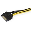 Monoprice SATA Cable - 0.67 Feet - Black | SATA 15pin to 6pin PCI Express Card Power Cable - 3 of 3