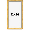 PosterPalooza | Panoramic Minimalist Shadow Box Gold Picture Frame - UV Acrylic, Backing, Hanging Hardware - 2 of 4