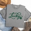 Simply Sage Market Cursive Lucky Clover  Garment Dyed Tee - 3 of 4