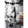 Dexmalle Halloween 4.3x4x26.8" Fabric Sitting Black Gnome With Broomstick&Long Legs - 3 of 4